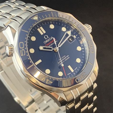 omega watch blue face